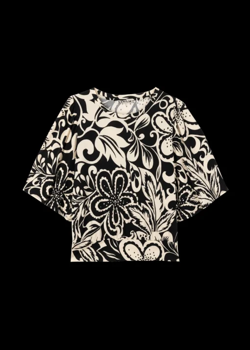 Tricot Top Met Bloemenprint
