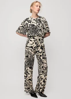 Tricot Top Met Bloemenprint