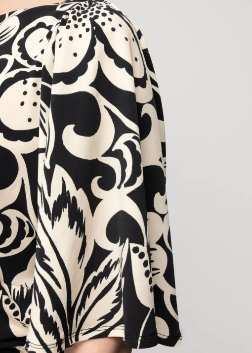 Tricot Top Met Bloemenprint