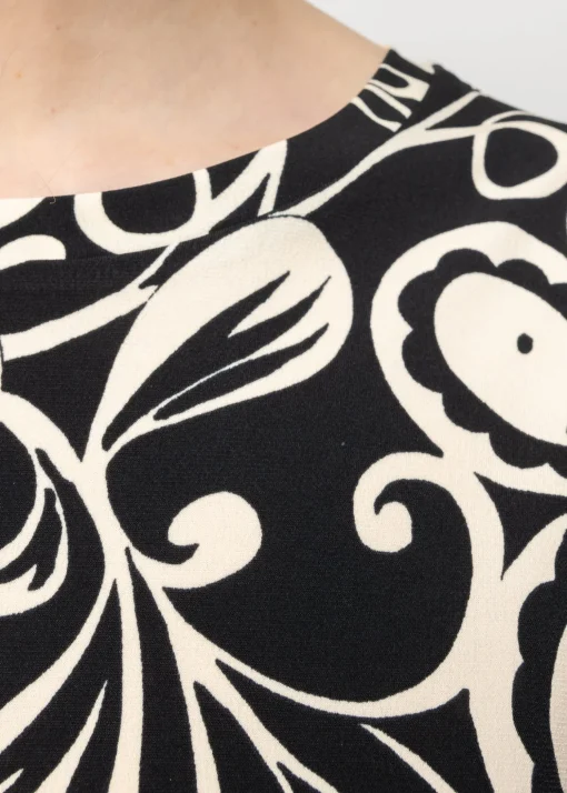 Tricot Top Met Bloemenprint