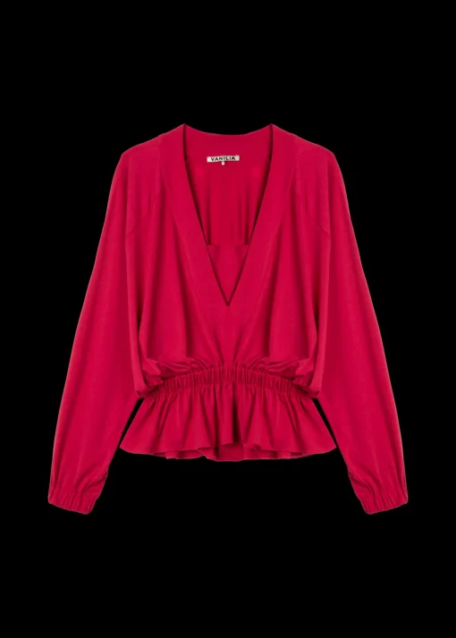 Tricot Top Met V-Hals