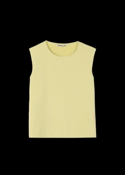 Twill Mouwloze Top
