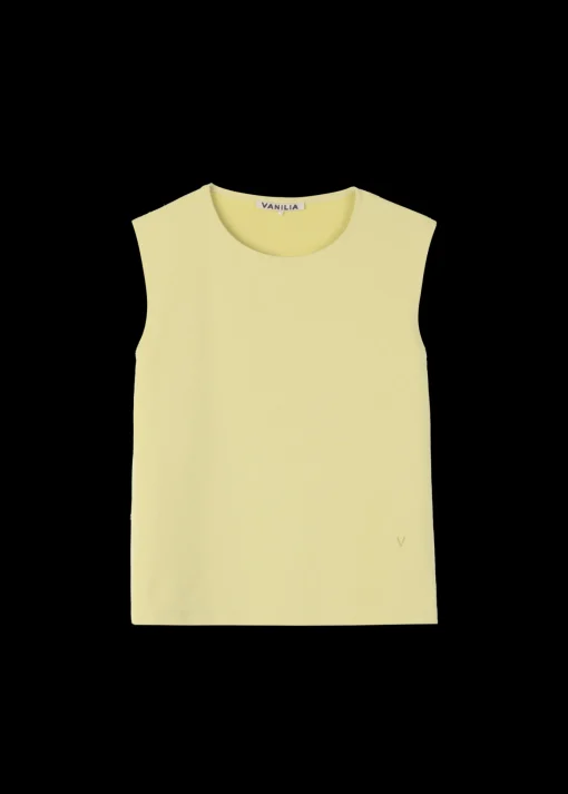 Twill Mouwloze Top