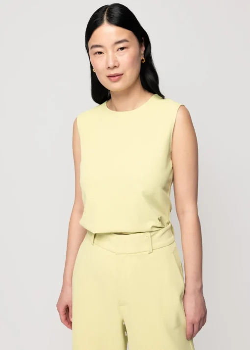 Twill Mouwloze Top