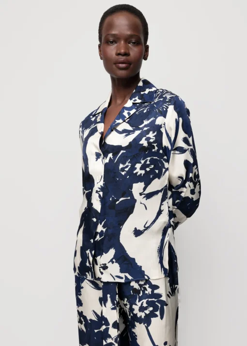Viscose Blouse Met Bloemen