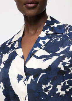 Viscose Blouse Met Bloemen