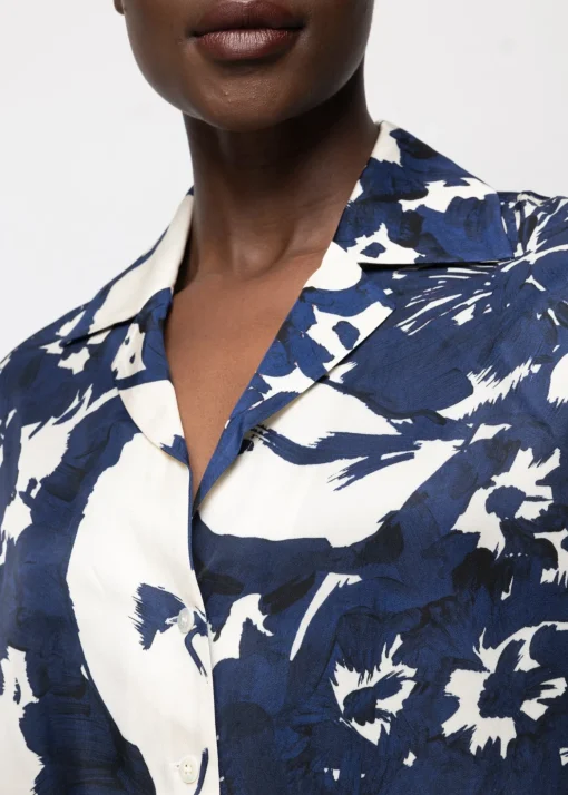 Viscose Blouse Met Bloemen