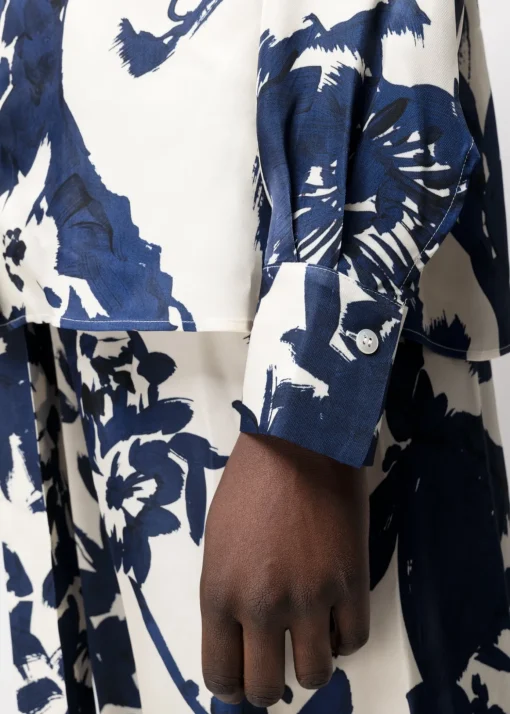 Viscose Blouse Met Bloemen
