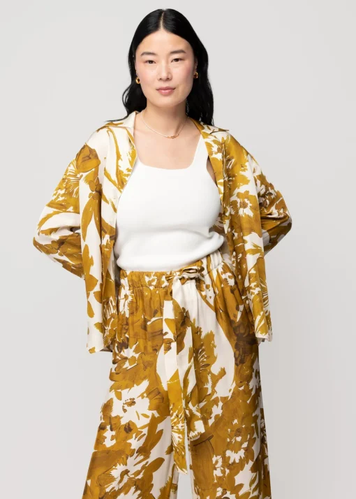 Viscose Blouse Met Bloemen