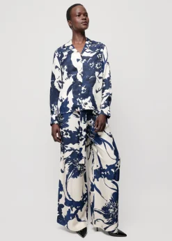 Viscose Broek Met Bloemen