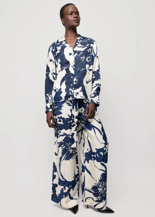 Viscose Broek Met Bloemen