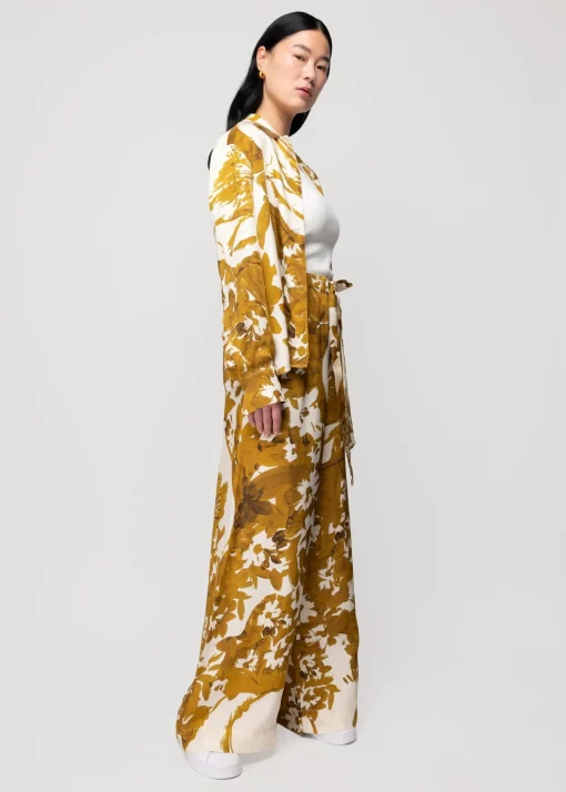 Viscose Broek Met Bloemen