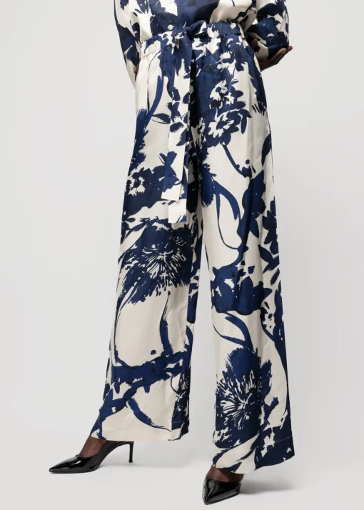 Viscose Broek Met Bloemen