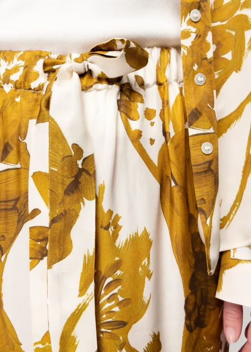 Viscose Broek Met Bloemen