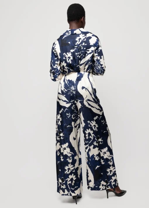 Viscose Broek Met Bloemen