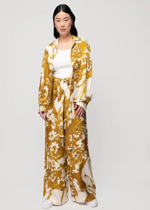 Viscose Broek Met Bloemen