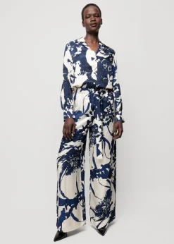 Viscose Broek Met Bloemen