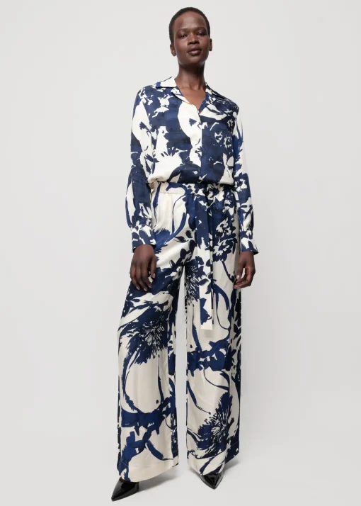 Viscose Broek Met Bloemen