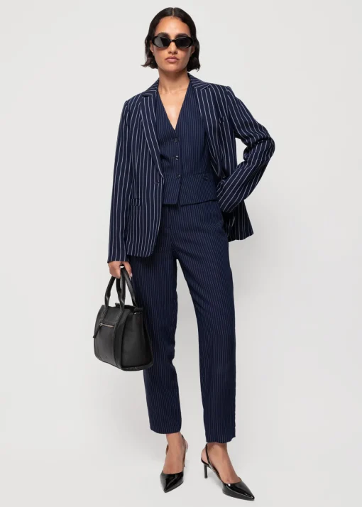 Viscose Chino Pin Stripe