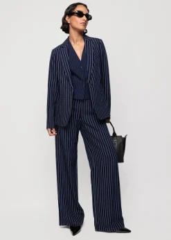 Viscose Colbert Pin Stripe