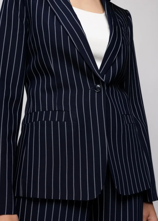 Viscose Colbert Pin Stripe