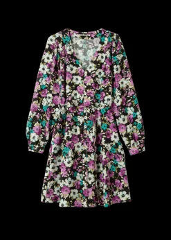 Viscose Jurk Met Bloemen