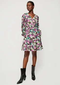 Viscose Jurk Met Bloemen