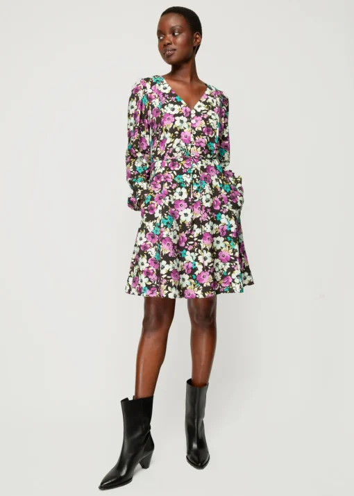 Viscose Jurk Met Bloemen