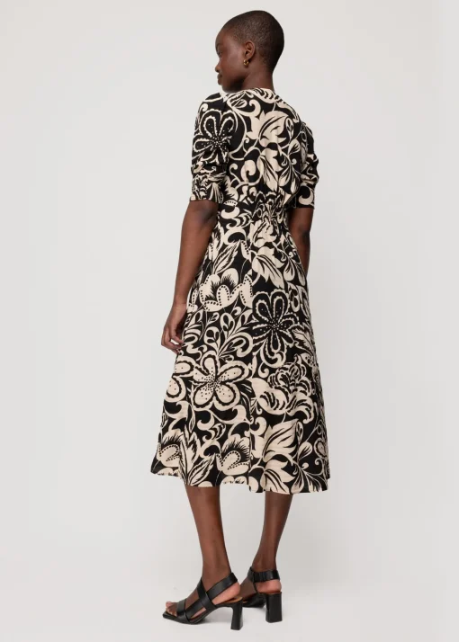 Viscose Maxi Jurk Met Bloemenprint