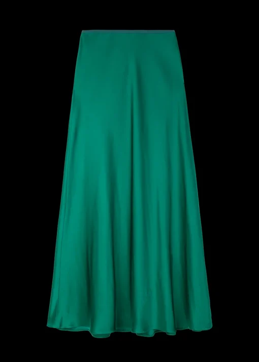 Viscose Midi Rok Groen