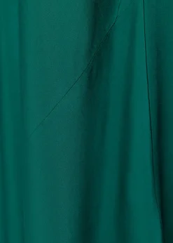 Viscose Midi Rok Groen