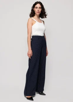 Viscose Pantalon Pin Stripe