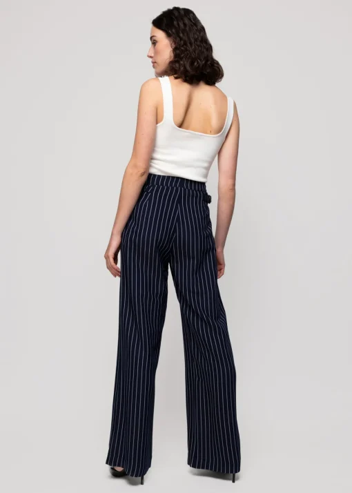 Viscose Pantalon Pin Stripe