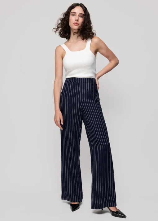 Viscose Pantalon Pin Stripe