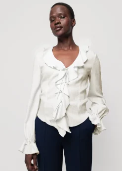 Viscose Ruffle Blouse