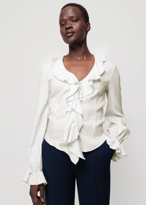 Viscose Ruffle Blouse