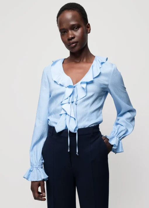 Viscose Ruffle Blouse