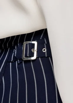 Viscose Short Pin Stripe