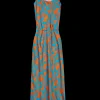 Viscose Slip Dress Met Tropic Print