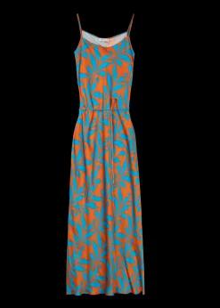 Viscose Slip Dress Met Tropic Print