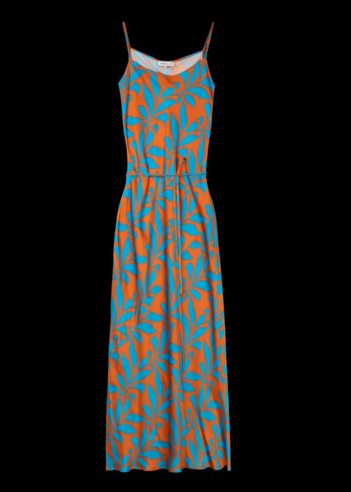 Viscose Slip Dress Met Tropic Print