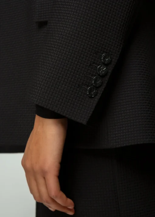 Wafel Structuur Blazer