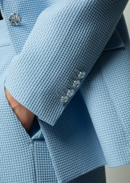 Wafel Structuur Blazer