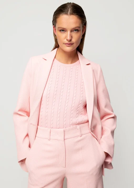 Wafel Structuur Blazer
