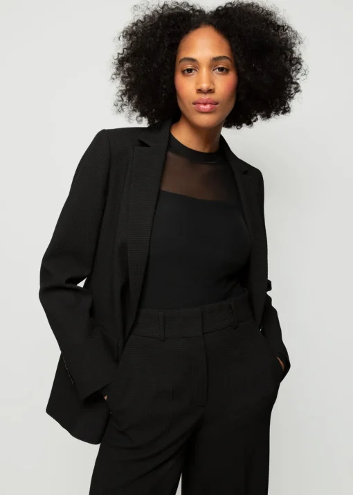 Wafel Structuur Blazer