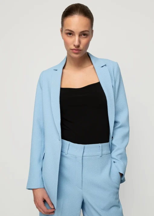 Wafel Structuur Blazer