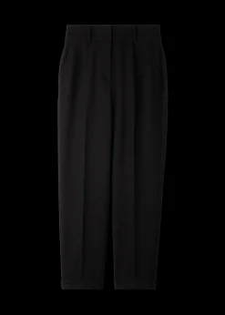 Wafel Structuur Broek Tapered Fit