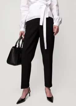 Wafel Structuur Broek Tapered Fit