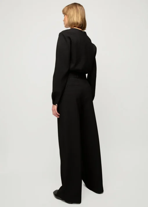 Wafel Structuur Pantalon
