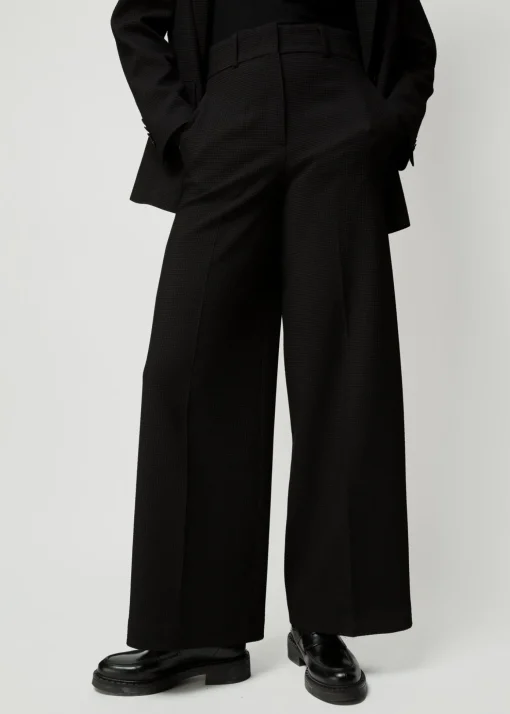 Wafel Structuur Pantalon